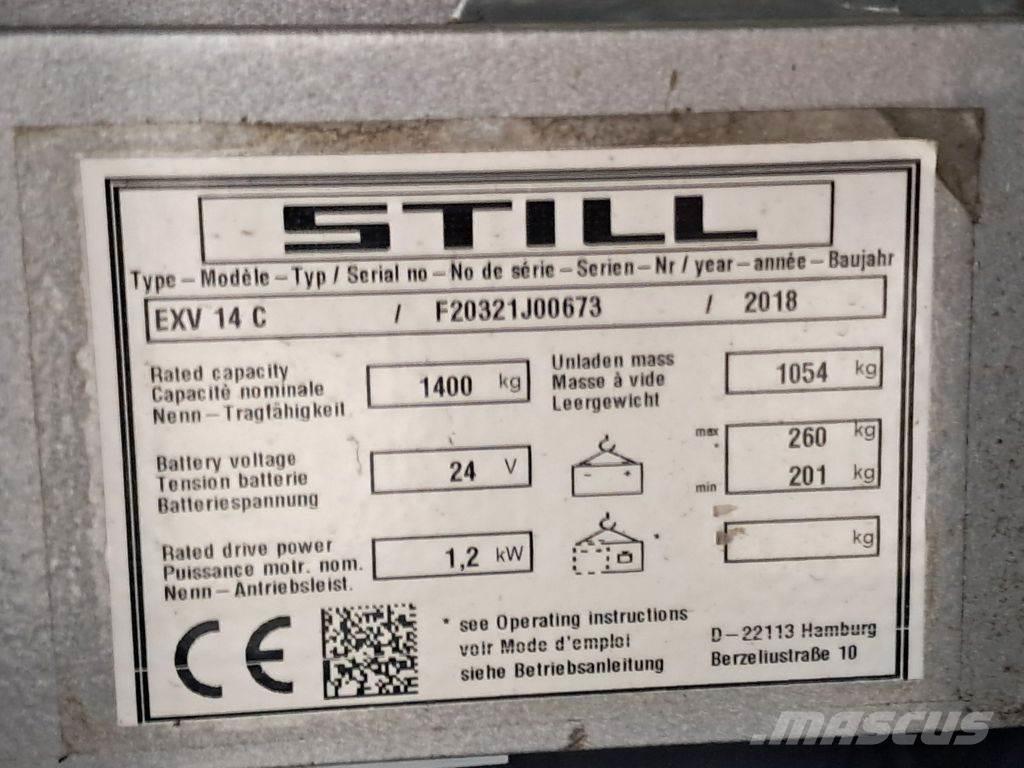Still EXV 14 C Montacargas de baja elevación