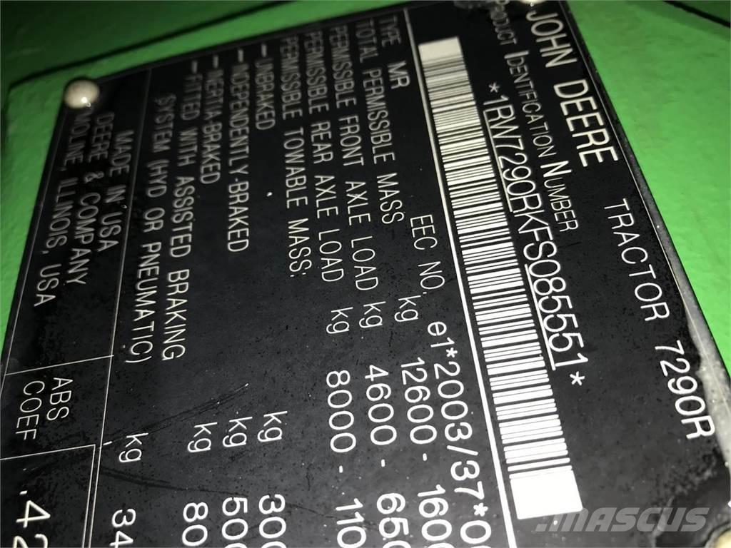 John Deere 7290R Tractores