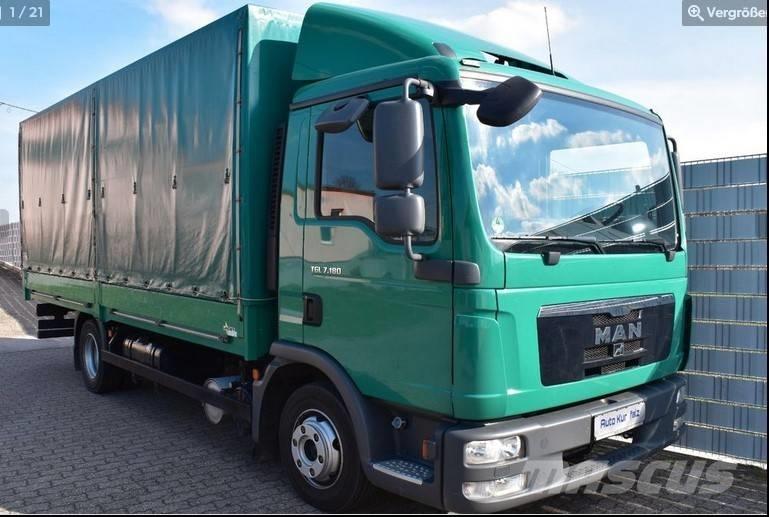 MAN TGL 7.180 Camiones con caja de remolque