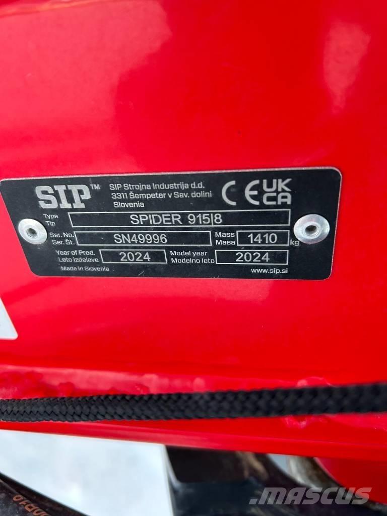 SIP Spider 915/8 Rastrilladoras y rastrilladoras giratorias