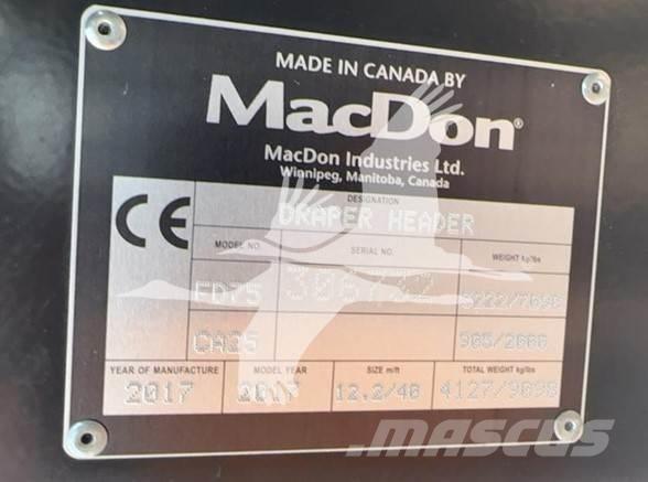 MAC DON FD75S Cabezales de cosechadoras combinadas