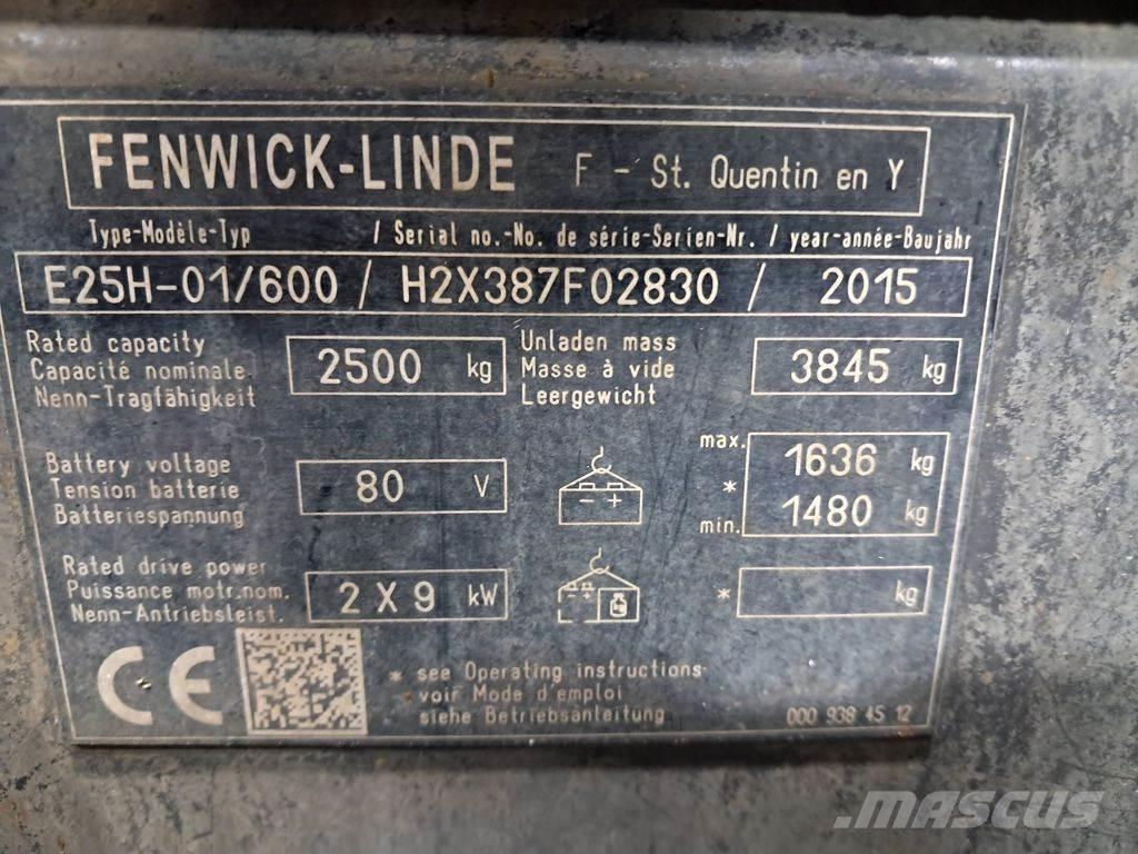 Linde E25H-01/600 Carretillas de horquilla eléctrica