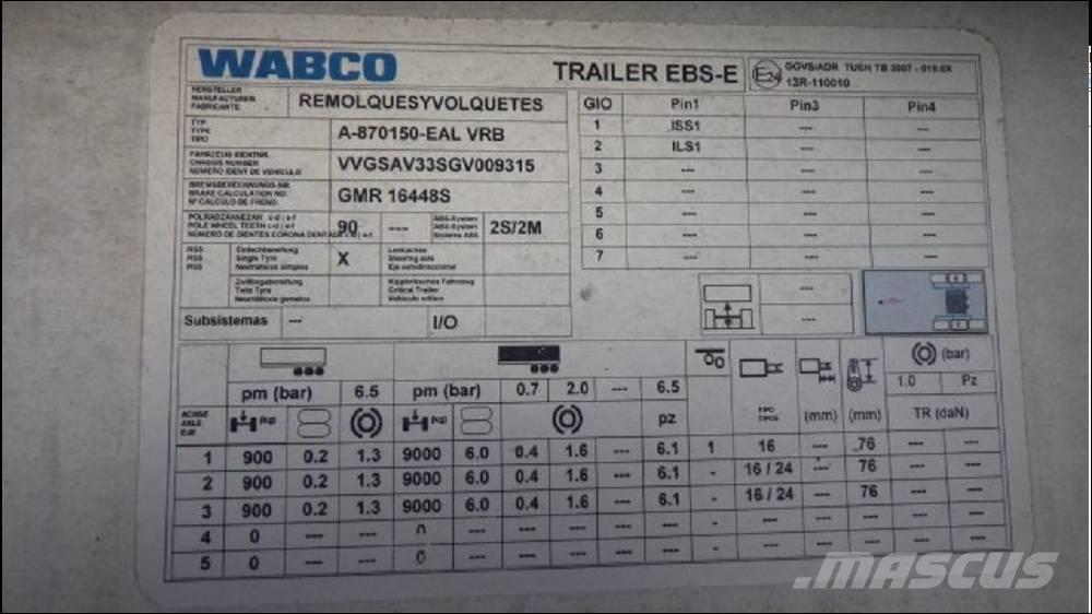  TISVOL TERRA Otros semirremolques