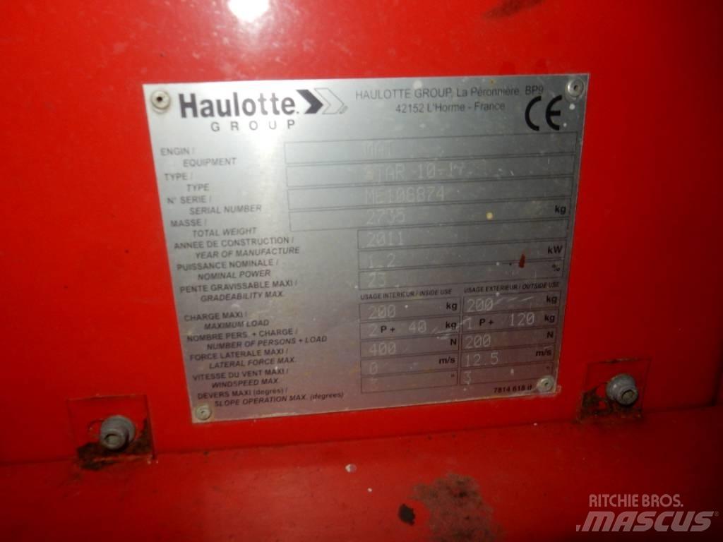 Haulotte Star 10 Plataformas con brazo de elevación manual