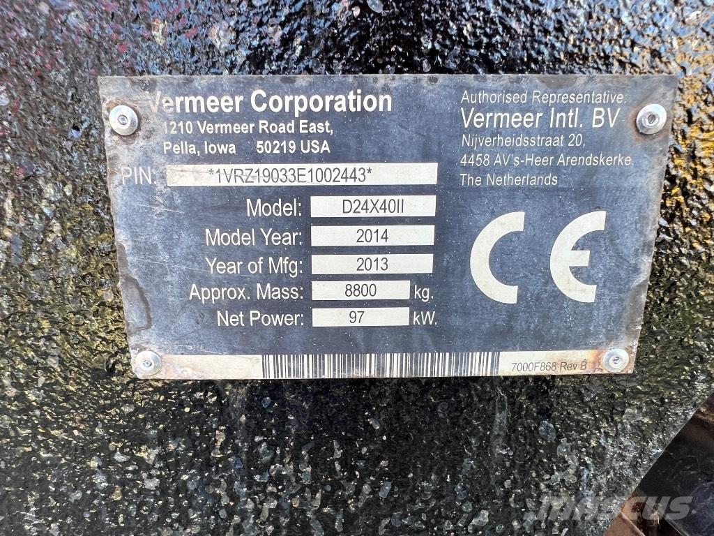 Vermeer D24X40II Plataformas horizontales de perforación