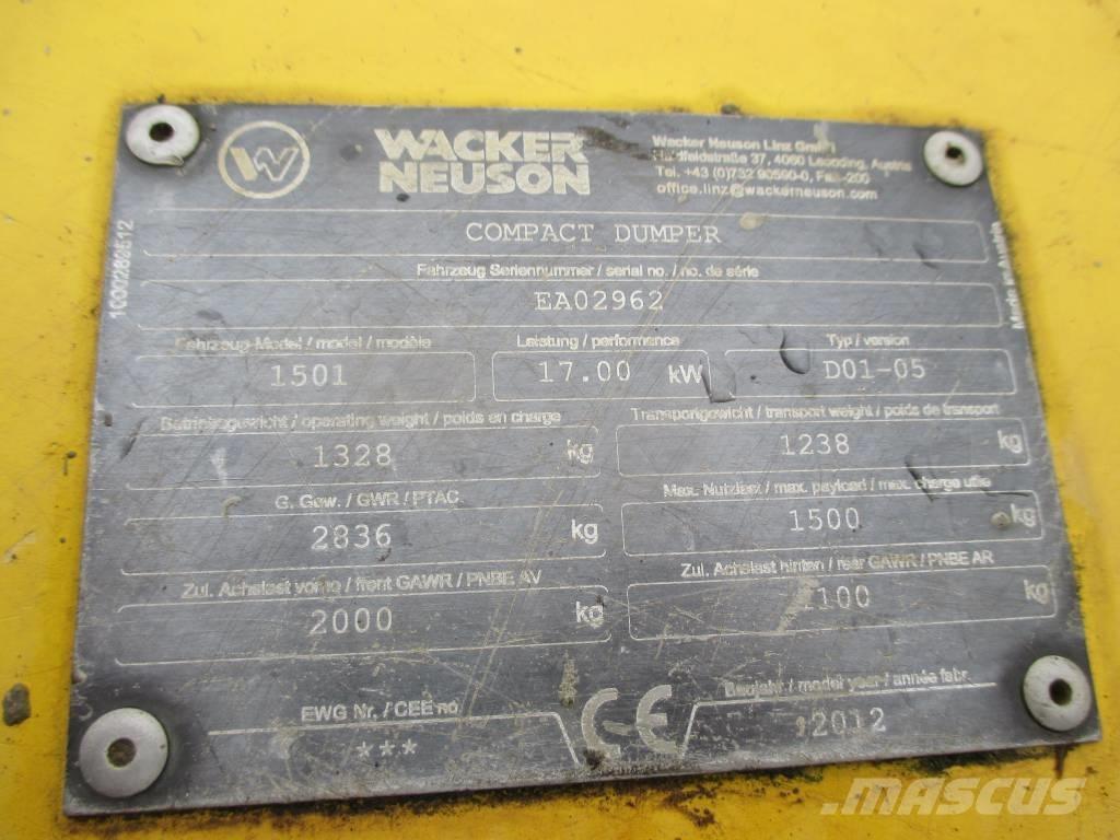 Wacker Neuson 1501 Vehículos compactos de volteo