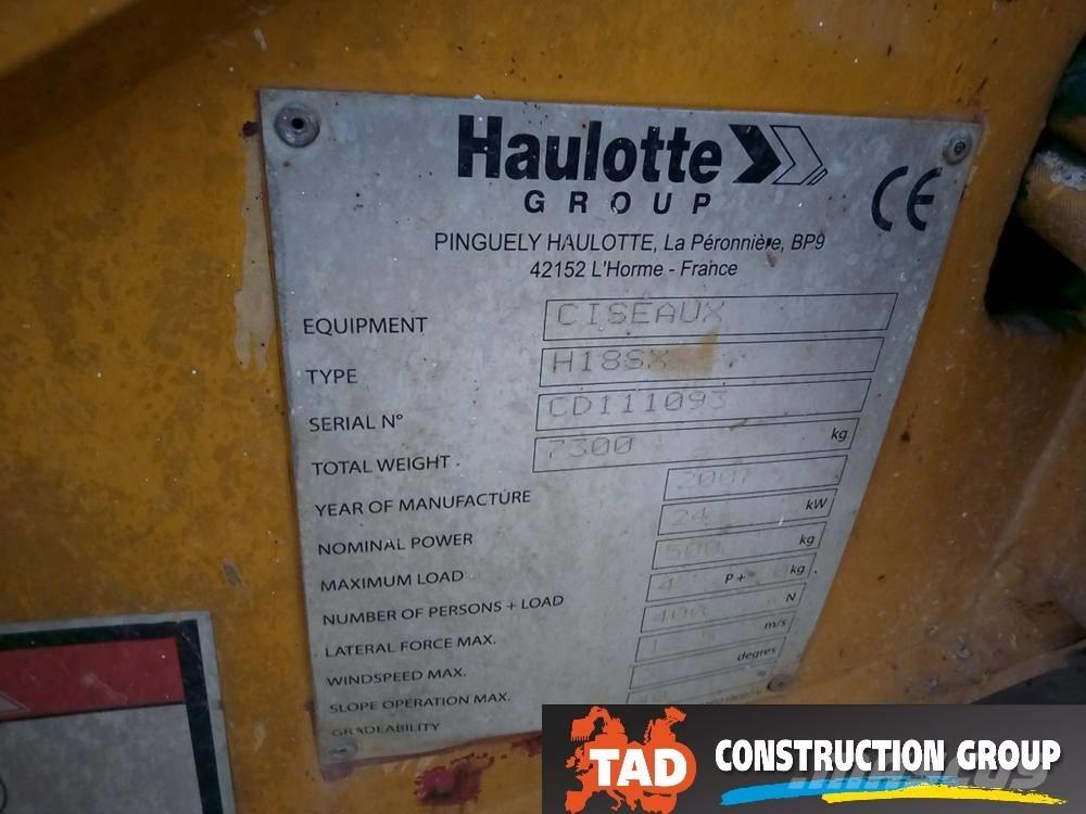 Haulotte H 18 SX Plataformas tijera