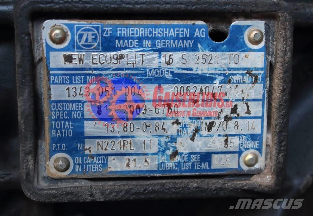 ZF 16S 2521 TO Cajas de cambios