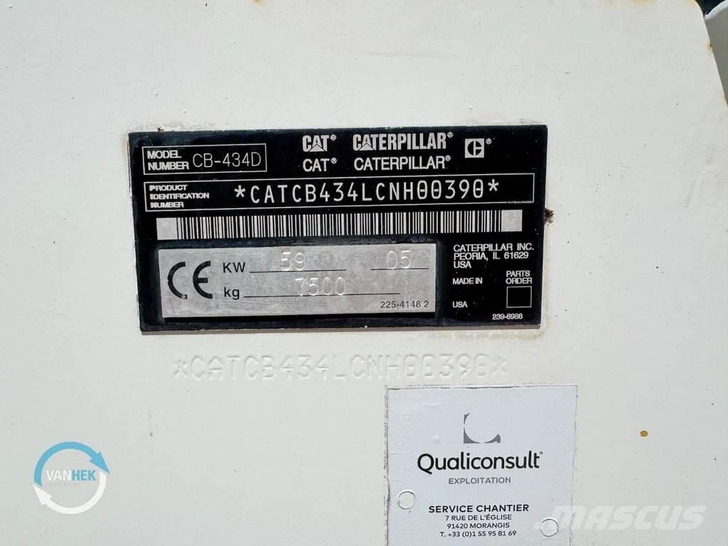 CAT CB434D Rodillos de doble tambor