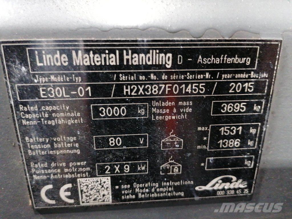 Linde E30L-01 Carretillas de horquilla eléctrica