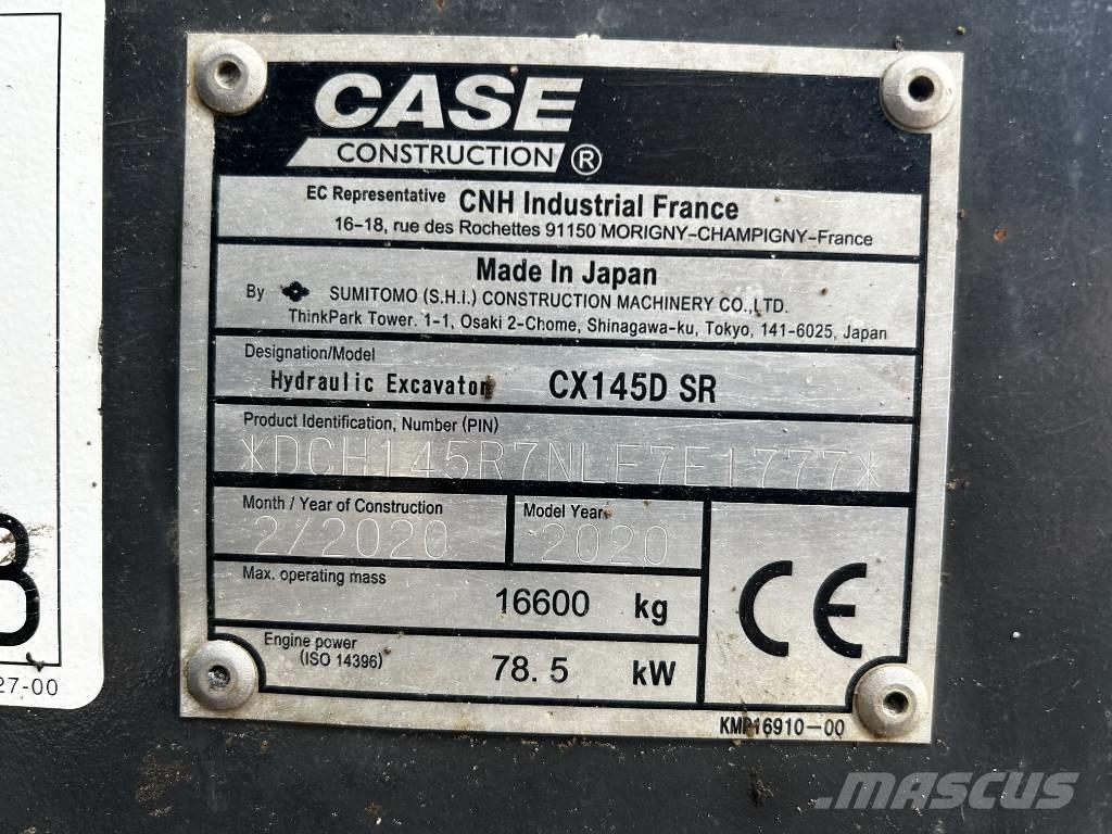 CASE CX 145 D SR Excavadoras sobre orugas
