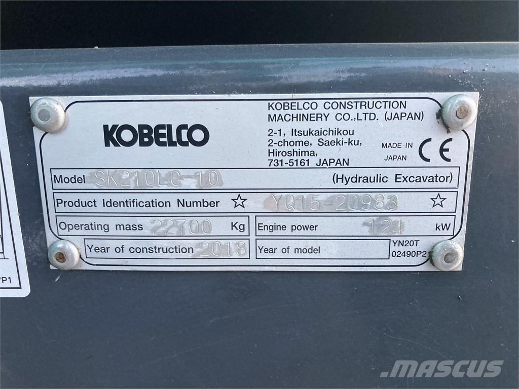 Kobelco SK 210 LC-10 Excavadoras sobre orugas