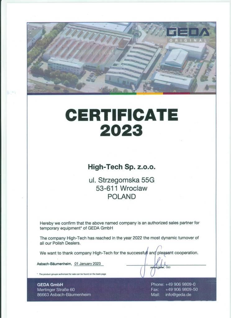 Geda 500 ZP /1000 Z Plataformas con jaula de elevación