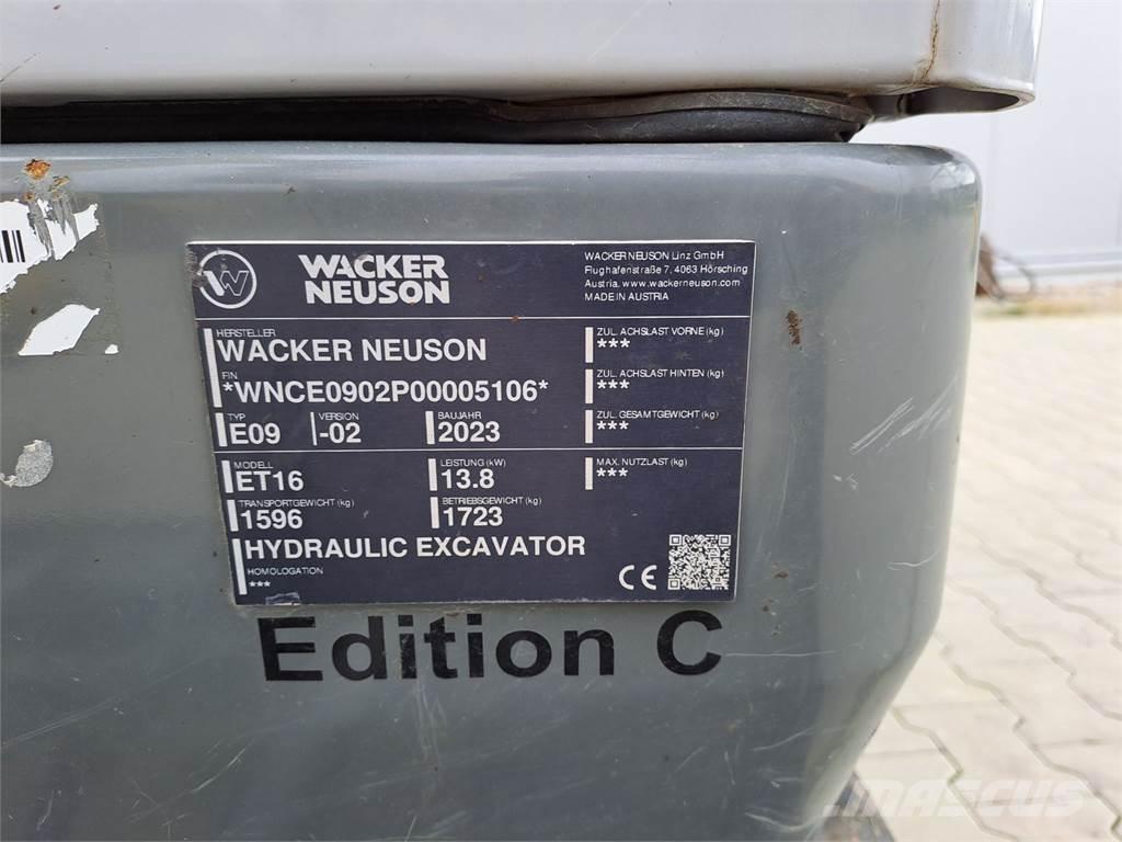 Wacker Neuson ET16 Excavadoras sobre orugas