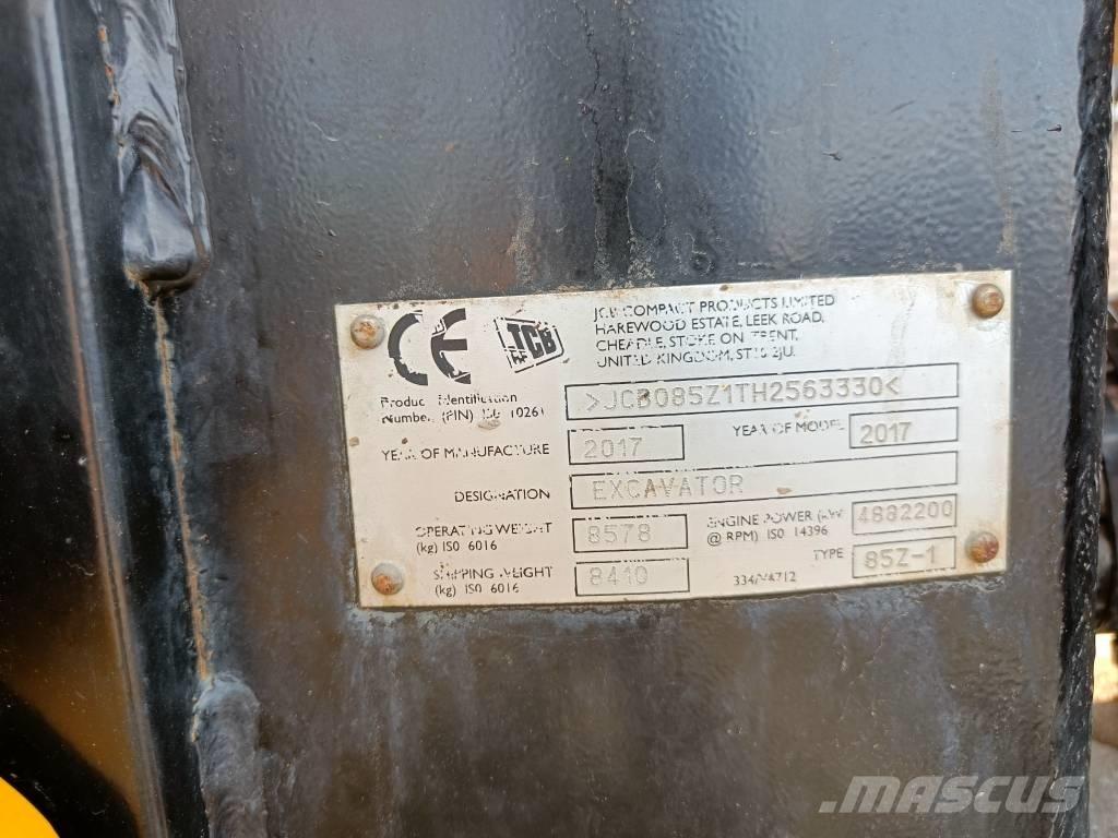 JCB 85Z-1 ECO Excavadoras 7t - 12t