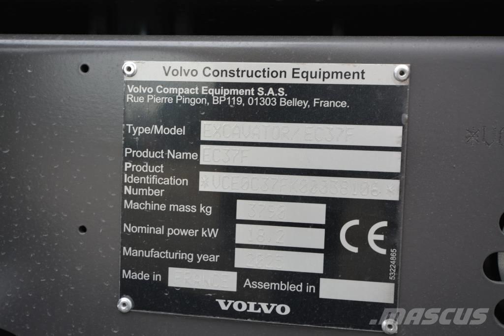 Volvo EC 37 F Aircon Miniexcavadoras