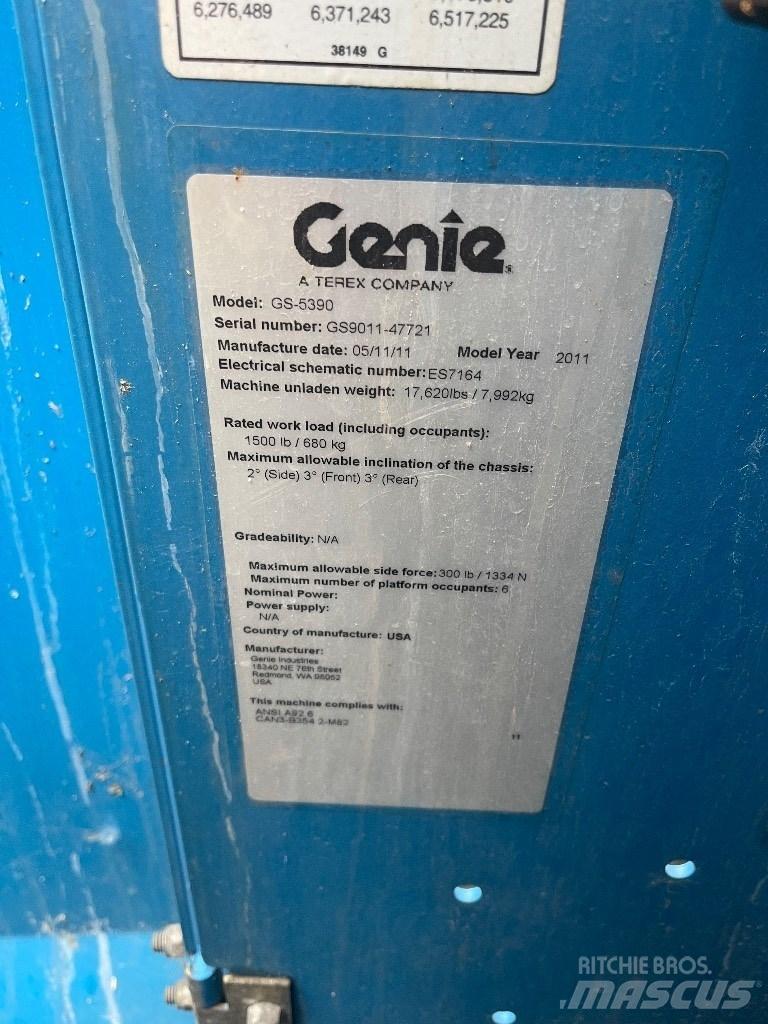 Genie GS 5390 Plataformas tijera