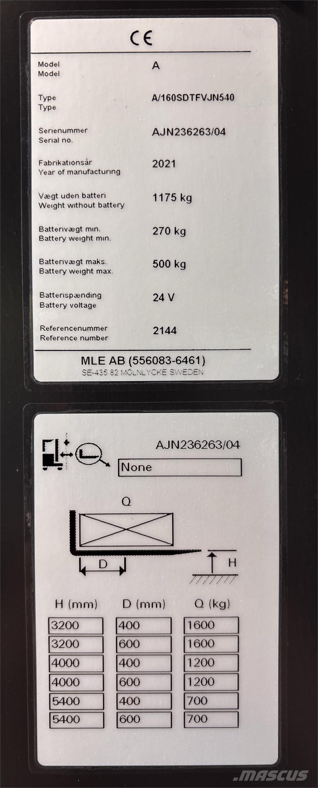 Atlet AJN160 Apiladoras eléctricos