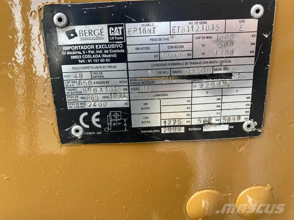 CAT EP 16 NT Carretillas de horquilla eléctrica