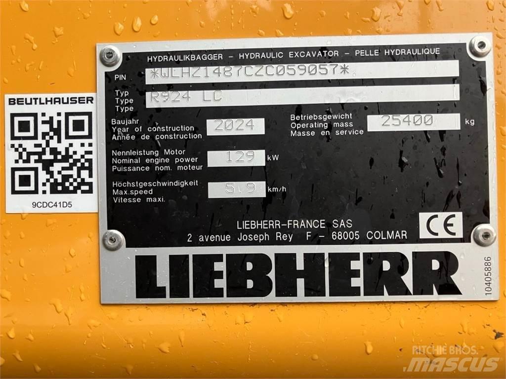 Liebherr R924 Excavadoras sobre orugas