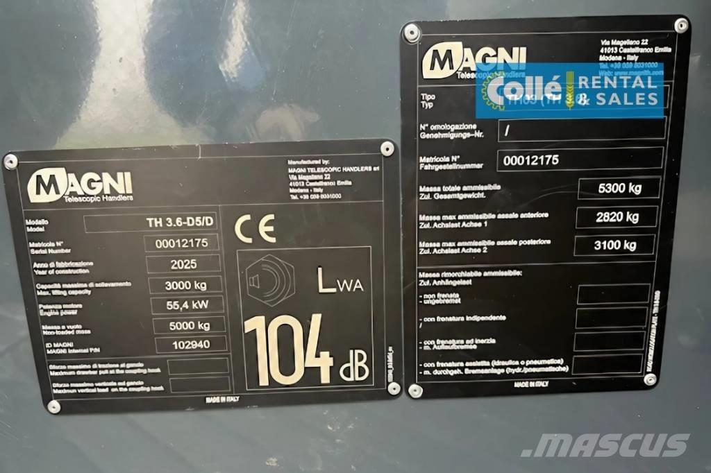 Magni TH 3.6 | 2025 Carretillas telescópicas