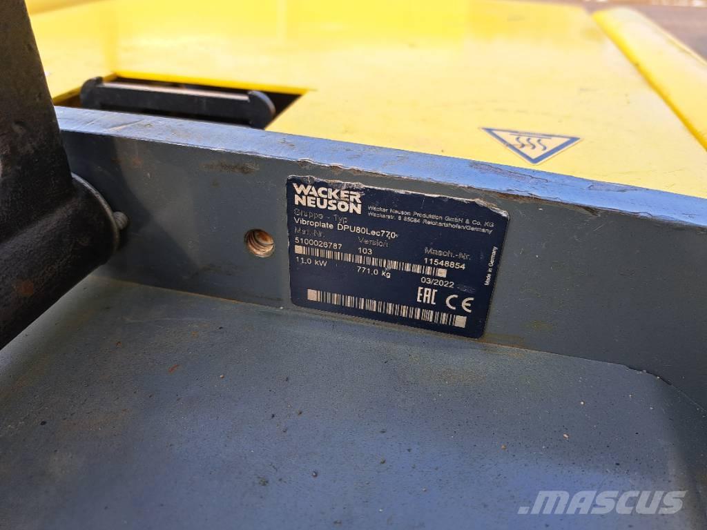 Wacker Neuson DPU 80 Placas compactadoras