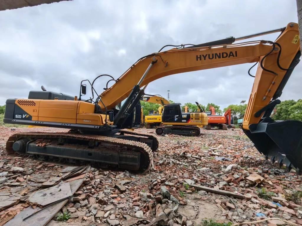 Hyundai Robex 520 VS Excavadoras sobre orugas