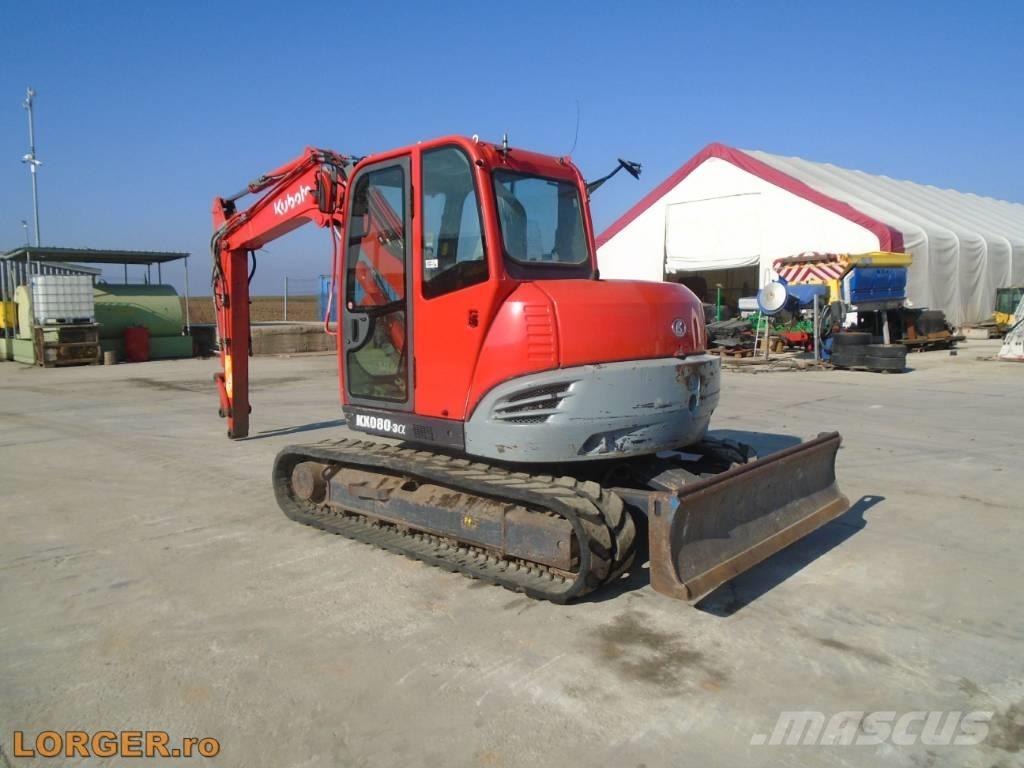 Kubota KX 080-3 Excavadoras sobre orugas