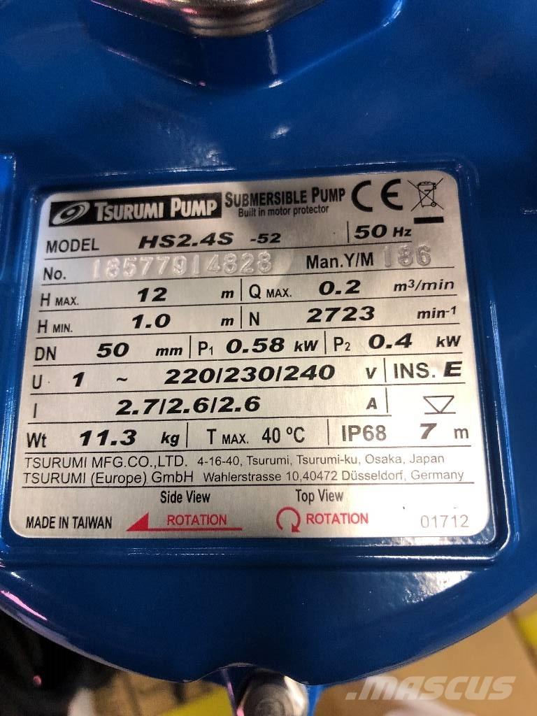 Tsurumi HS2.4S-52 Otros componentes