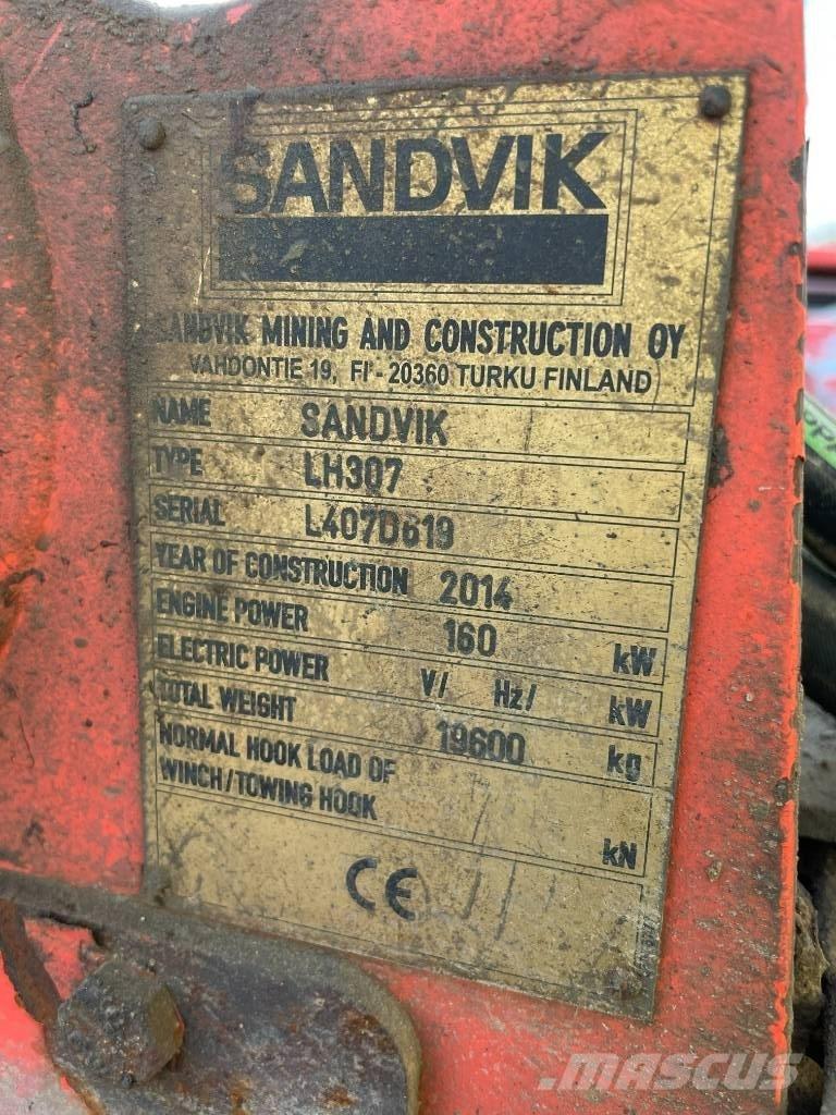 Sandvik LH 307 Cargadoras subterráneas