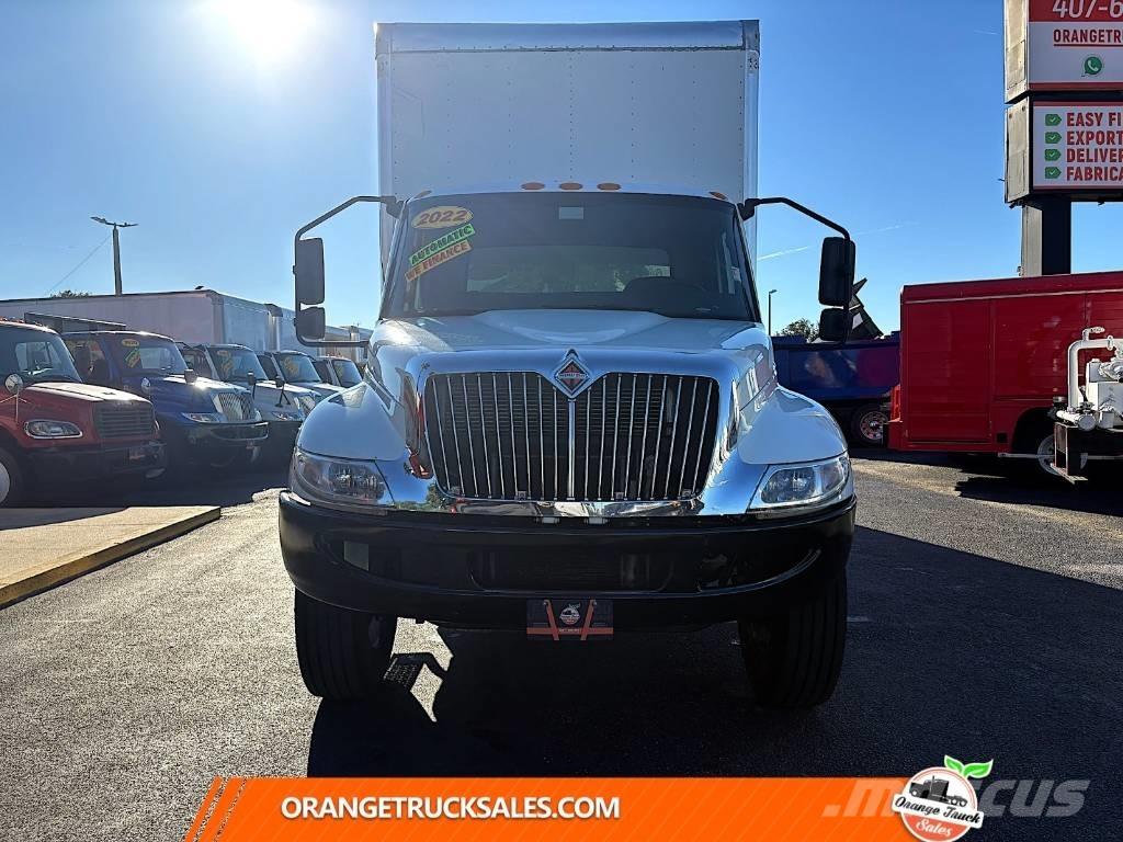 International MV607 Camiones con caja de remolque