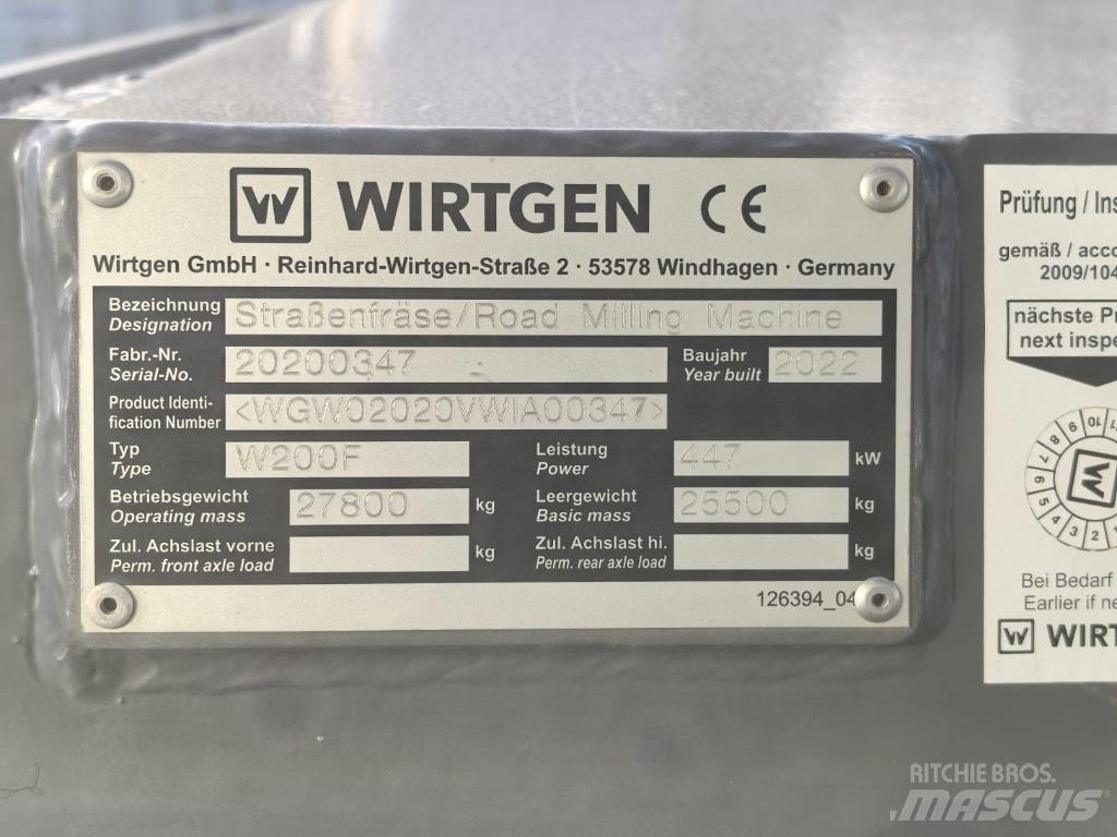 Wirtgen W200F Fresadoras de asfalto