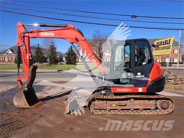 Kubota KX080-4 Excavadoras sobre orugas