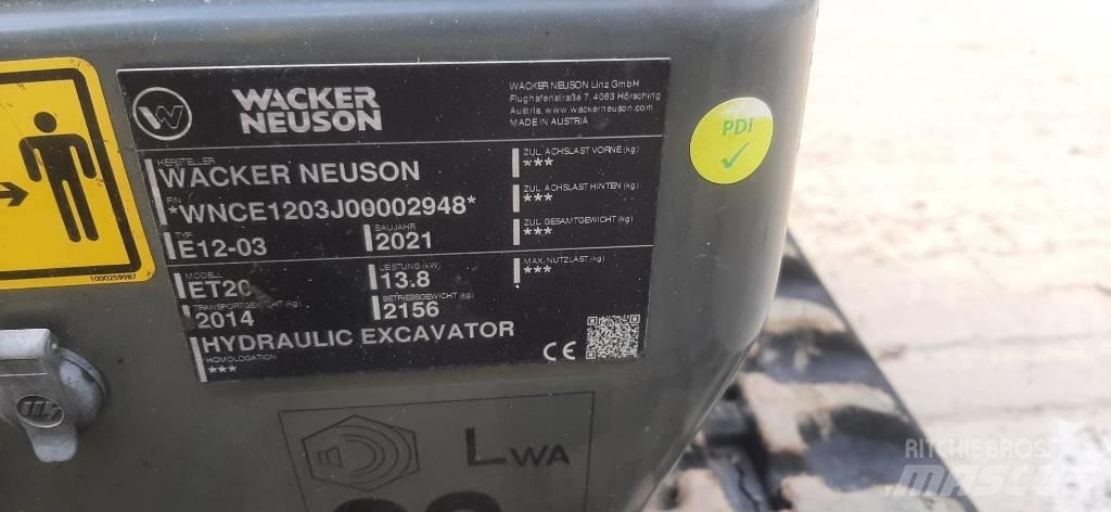 Wacker Neuson ET20 Excavadoras sobre orugas