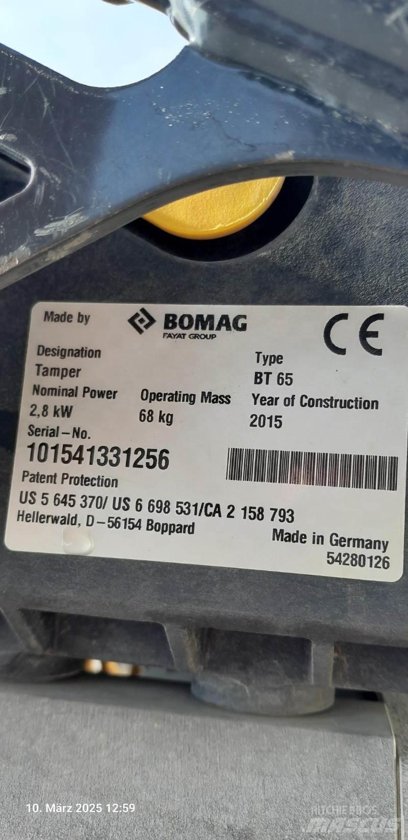 Bomag BT65 Placas compactadoras