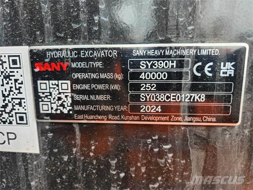 Sany SY390H Excavadoras sobre orugas