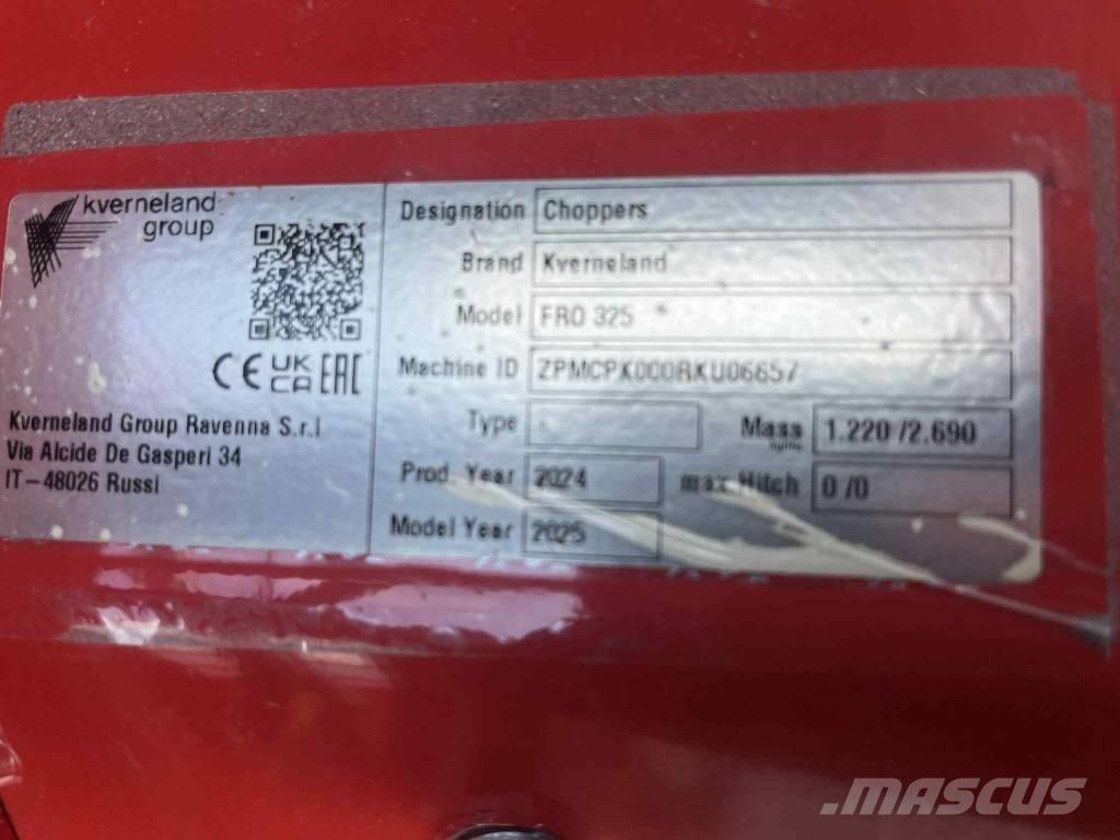 Kverneland FRO 325 Segadoras y cortadoras de hojas para pasto