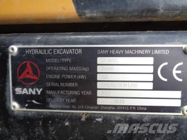Sany SY 365 C Excavadoras sobre orugas