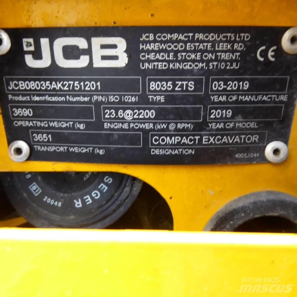 JCB 8035 ZTS Miniexcavadoras