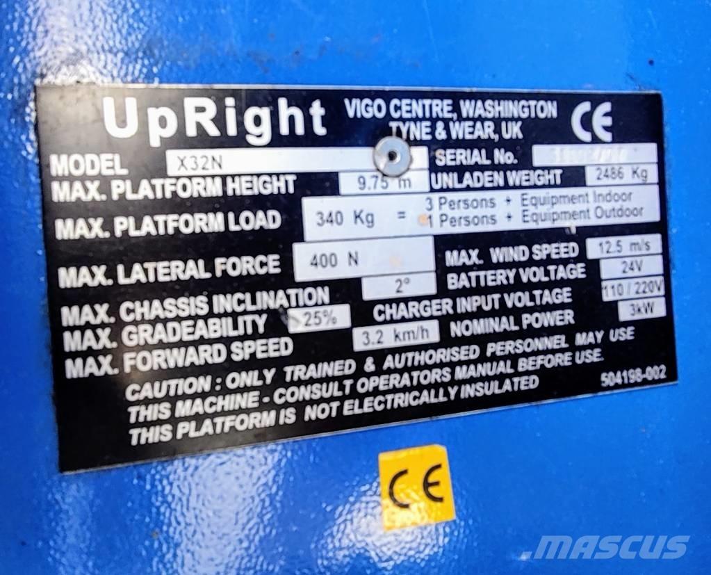 UpRight X32N Plataformas tijera
