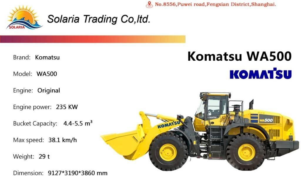 Komatsu WA 500 Cargadoras sobre ruedas