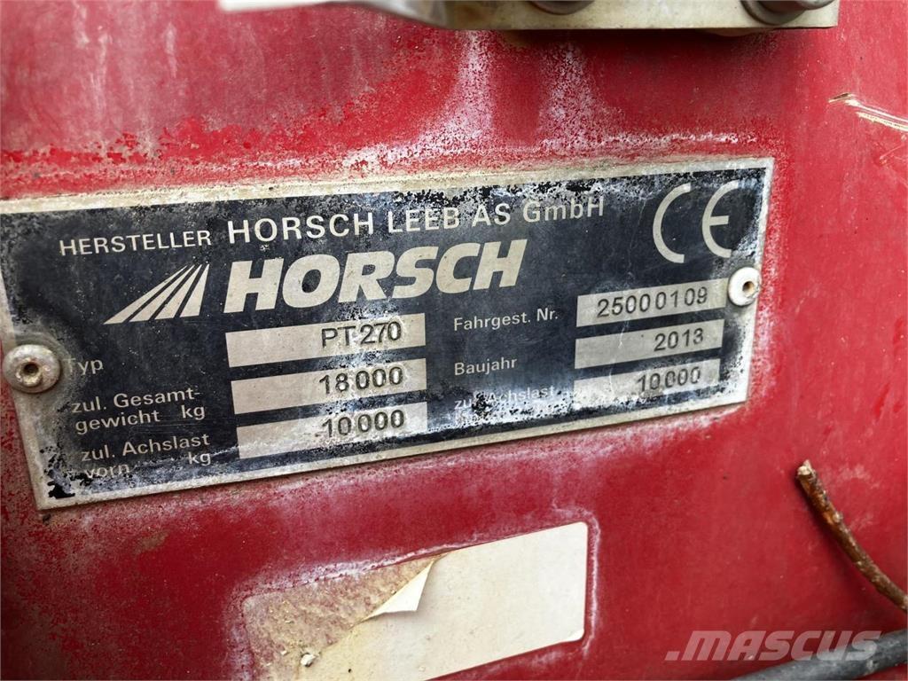 Horsch PT 270 Pulverizadores arrastrados