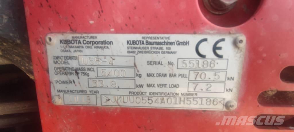 Kubota U 55-4 Miniexcavadoras