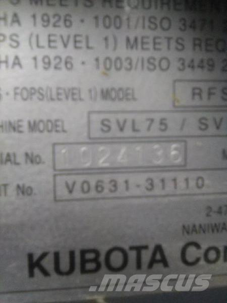 Kubota SVL 75-2 Minicargadoras