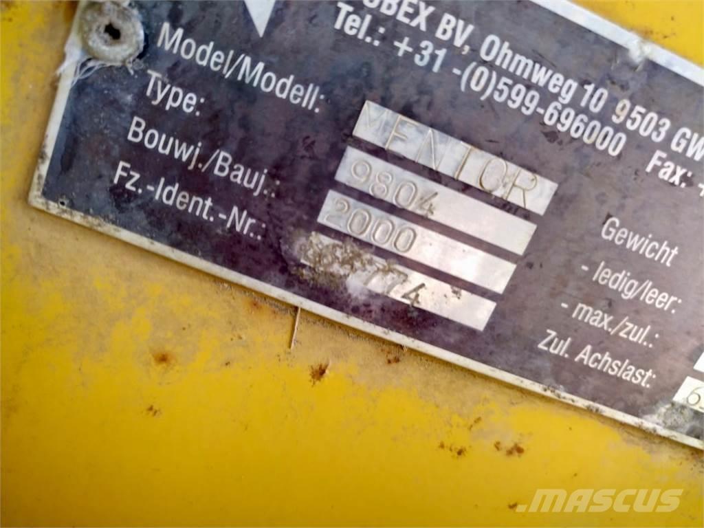 Dubex Mentor 9804 Pulverizadores arrastrados