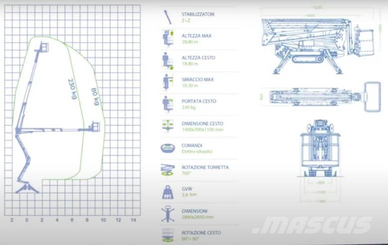Socage Raptor 21S Plataforma elevadora autopropulsada