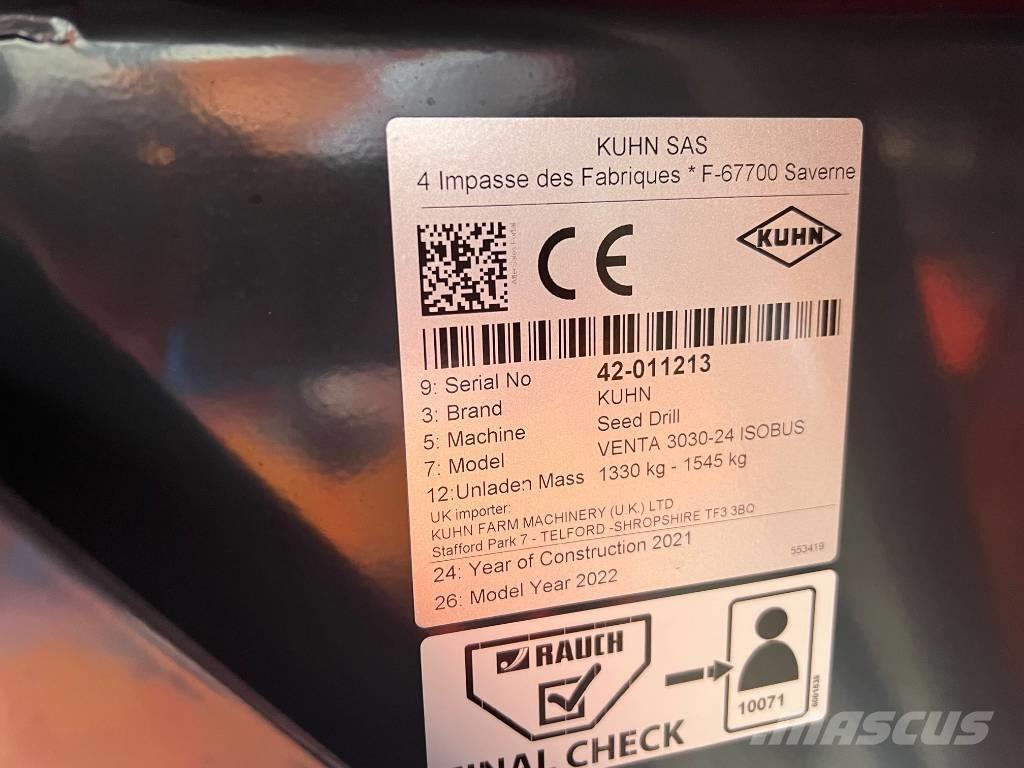 Kuhn Venta 3030-24 Taladros