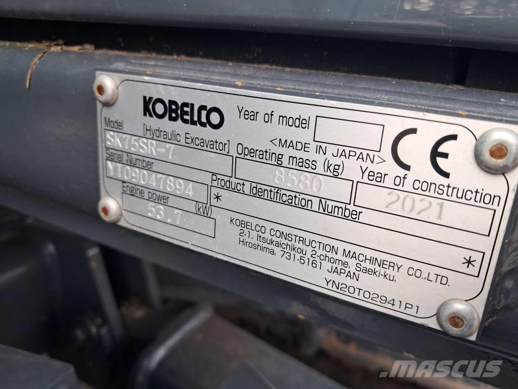Kobelco SK75SR-7 Excavadoras 7t - 12t