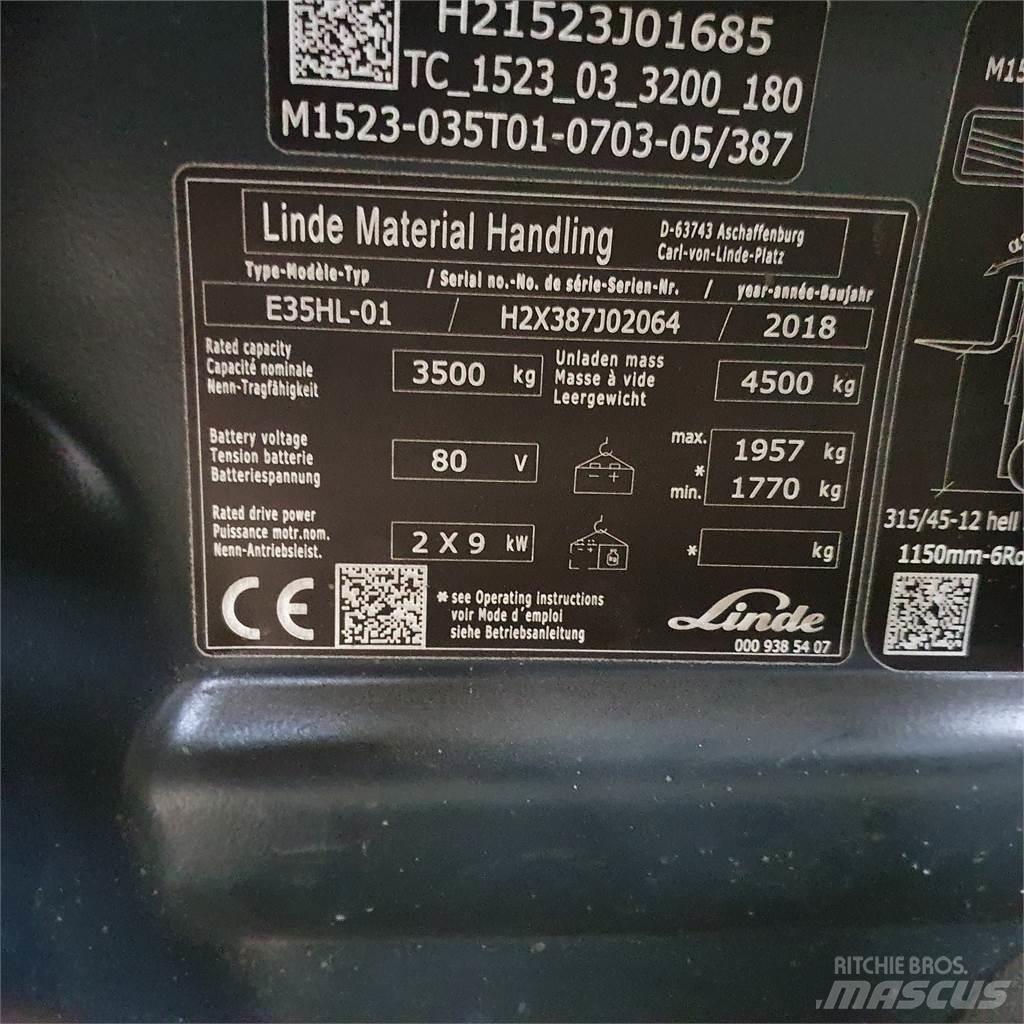 Linde E35HL Carretillas de horquilla eléctrica