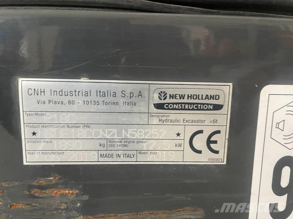 New Holland E 18 C Miniexcavadoras